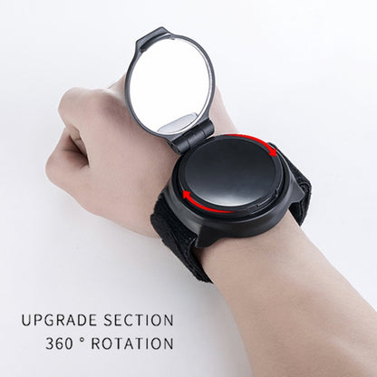 จักรยาน 360 องศากระจกด้านหลังสายรัดข้อมือกระจกมองหลัง, Wrist Strap Rear View Mirror