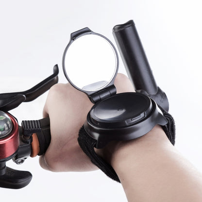 จักรยาน 360 องศากระจกด้านหลังสายรัดข้อมือกระจกมองหลัง, Wrist Strap Rear View Mirror