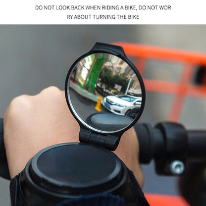 จักรยาน 360 องศากระจกด้านหลังสายรัดข้อมือกระจกมองหลัง, Wrist Strap Rear View Mirror