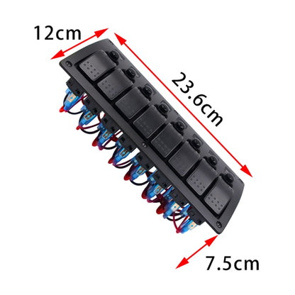 3Pin 8 WAY Switches COMBINATION SWITCH แผงไฟและเลนส์โปรเจคเตอร์สำหรับรถ RV Marine เรือ, 3Pin 8 Way