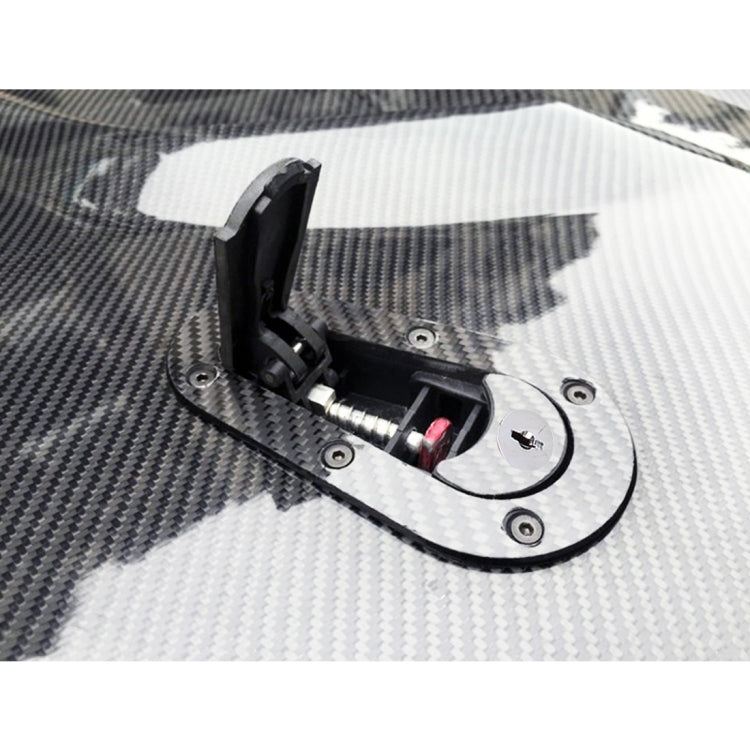 คู่รถดัดแปลงฮูดล็อคทั่วไปรถแข่งฝาครอบล็อคด้วยกุญแจ, with Keys(Black)