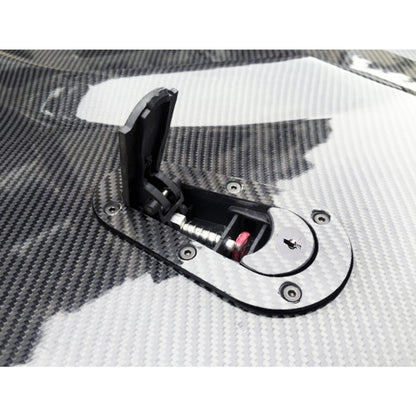 คู่รถดัดแปลงฮูดล็อคทั่วไปรถแข่งฝาครอบล็อคด้วยกุญแจ, with Keys(Black)