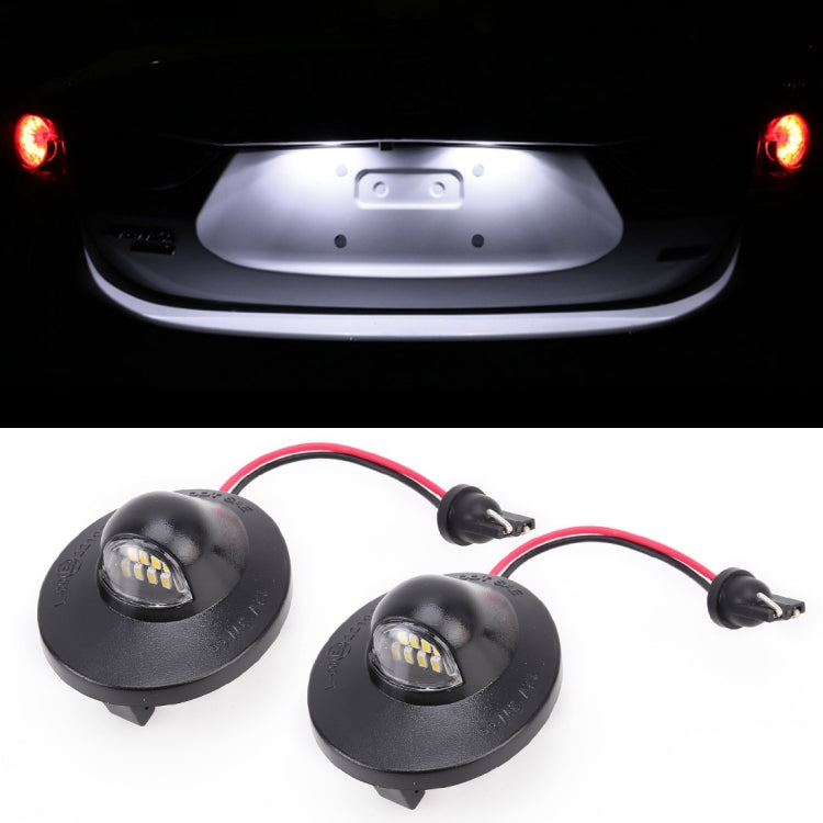 2 ชิ้น DC 12 โวลต์ 3 วัตต์ 150LM 6000K LED ป้ายทะเบียนไฟ 9LEDs SMD-4014 หลอดไฟโคมไฟสำหรับฟอร์ด Raptor F150, For Ford Raptor F150