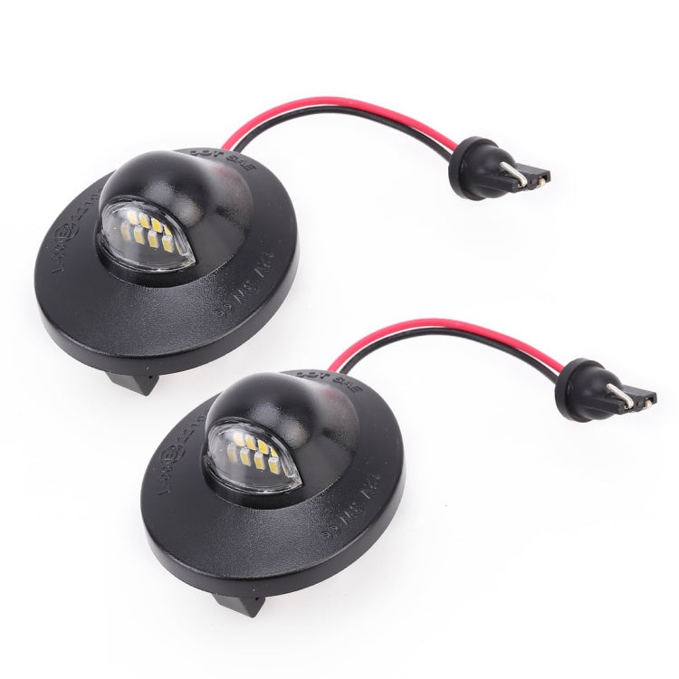 2 ชิ้น DC 12 โวลต์ 3 วัตต์ 150LM 6000K LED ป้ายทะเบียนไฟ 9LEDs SMD-4014 หลอดไฟโคมไฟสำหรับฟอร์ด Raptor F150, For Ford Raptor F150