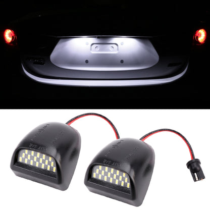 2 ชิ้น DC 12 โวลต์ 3 วัตต์ 150LM 6000K LED ป้ายทะเบียนไฟ 18LEDs SMD-4014 หลอดไฟโคมไฟสำหรับเชฟโรเลต, For Chevrolet