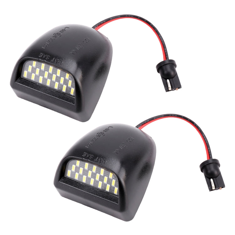 2 ชิ้น DC 12 โวลต์ 3 วัตต์ 150LM 6000K LED ป้ายทะเบียนไฟ 18LEDs SMD-4014 หลอดไฟโคมไฟสำหรับเชฟโรเลต, For Chevrolet