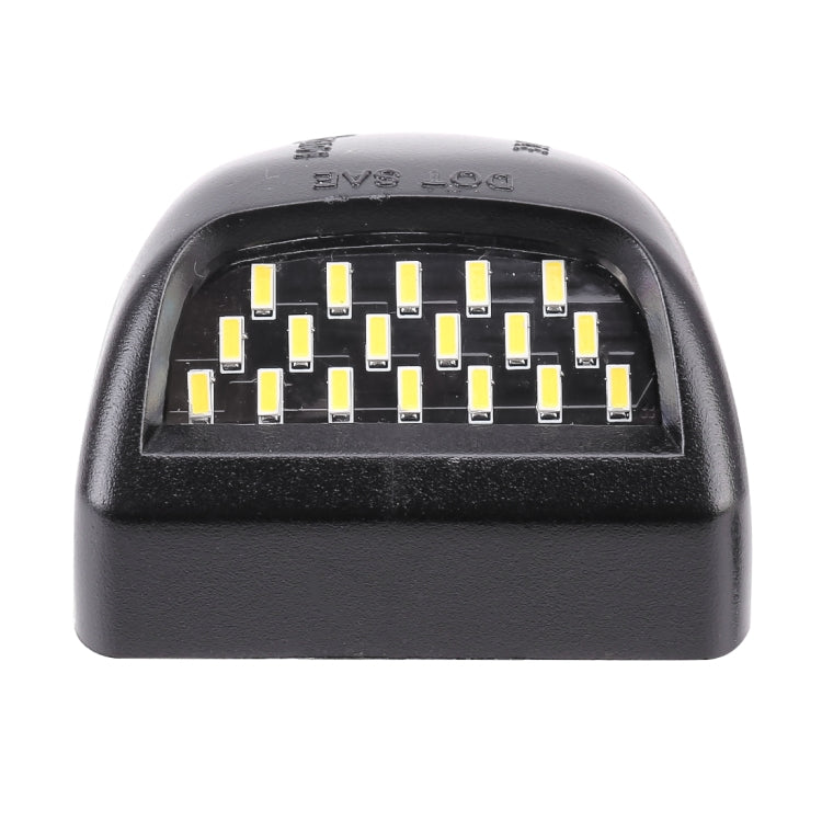2 ชิ้น DC 12 โวลต์ 3 วัตต์ 150LM 6000K LED ป้ายทะเบียนไฟ 18LEDs SMD-4014 หลอดไฟโคมไฟสำหรับเชฟโรเลต, For Chevrolet