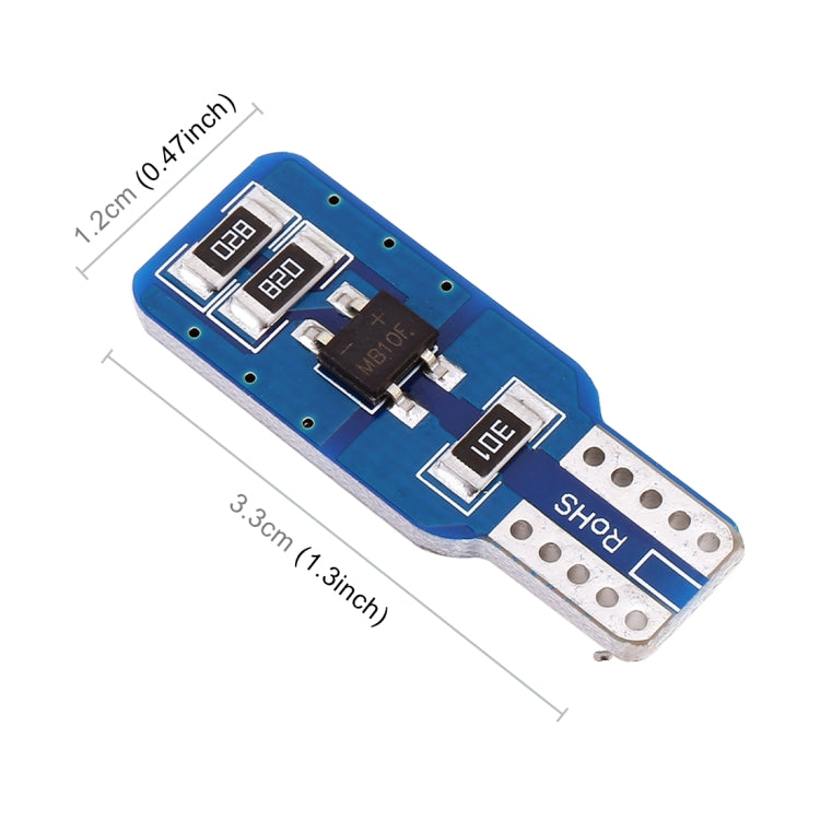 2 ชิ้น T10 / W5W / 168/194 DC12V 1.2W 6000K 80LM 33LEDs SMD-3014 รถโคมไฟอ่านหนังสือโคมไฟโปรโมชั่นพร้อมตัวถอดรหัส, T10 / W5W / 168 / 194
