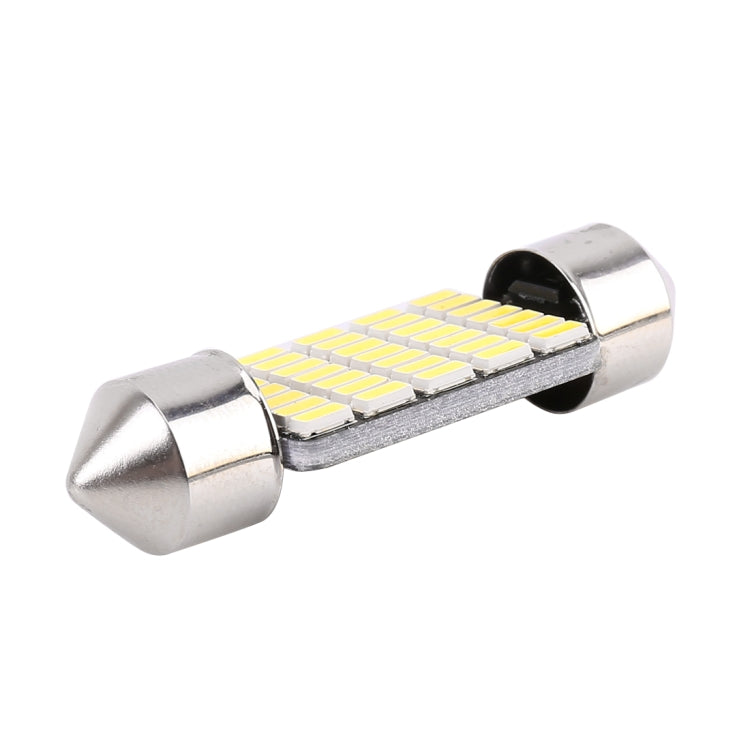 2 ชิ้น 36 มิลลิเมตร DC12V / 1.2 วัตต์ / 6000K / 80LM 33LEDs SMD-3014 ไฟป้ายทะเบียนรถยนต์ / ไฟโดมพร้อมตัวถอดรหัส, 36mm