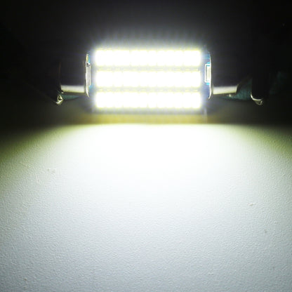 2 ชิ้น 41 มิลลิเมตร DC12V / 1.5 วัตต์ / 6000K / 100LM 36LEDs SMD-3014 ไฟป้ายทะเบียนรถยนต์ / ไฟโดมพร้อมตัวถอดรหัส, 1.5W 41mm