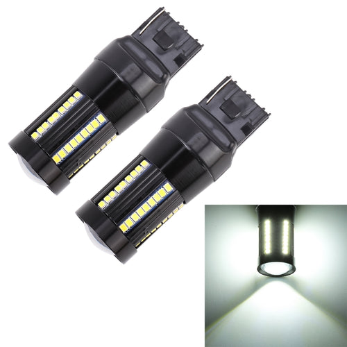 2 ชิ้น T20 / 7440 DC9-16V / 8.2W / 6000K / 655LM รถยนต์ไฟถอยหลังอัตโนมัติ / ไฟเลี้ยว 66LEDs หลอดไฟ SMD-2016, 7440