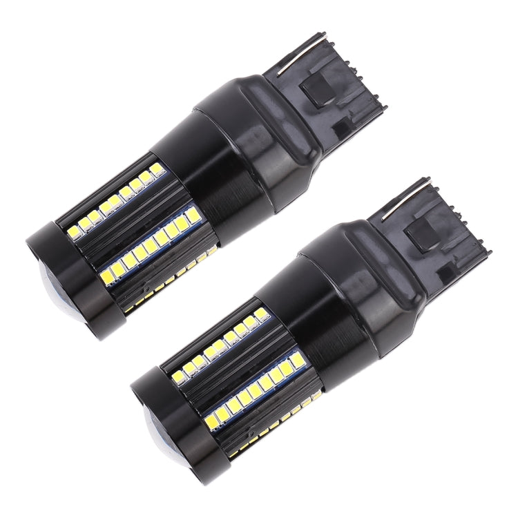 2 ชิ้น T20 / 7440 DC9-16V / 8.2W / 6000K / 655LM รถยนต์ไฟถอยหลังอัตโนมัติ / ไฟเลี้ยว 66LEDs หลอดไฟ SMD-2016, 7440
