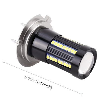 2 ชิ้น H7 DC9-16V / 8.2W / 6000K / 655LM ไฟตัดหมอกรถยนต์อัตโนมัติ 66LEDs โคมไฟ SMD-2016, H7