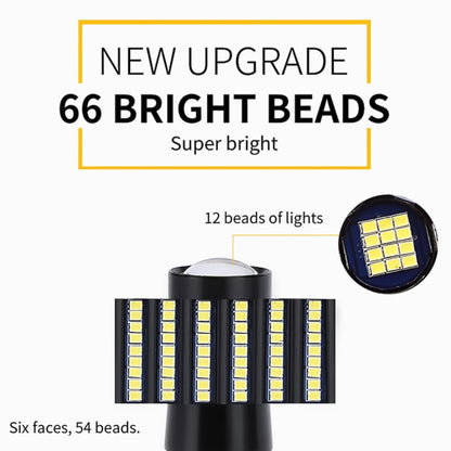 2 ชิ้น H7 DC9-16V / 8.2W / 6000K / 655LM ไฟตัดหมอกรถยนต์อัตโนมัติ 66LEDs โคมไฟ SMD-2016, H7