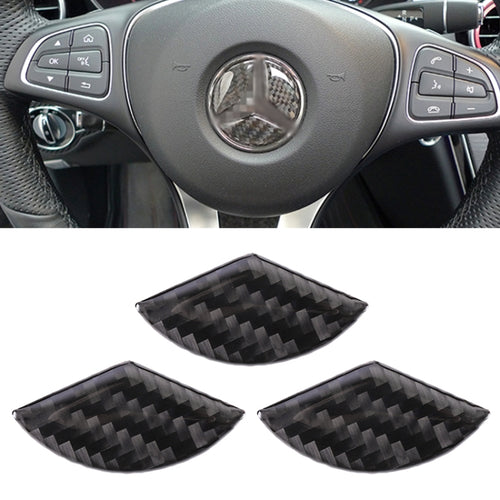 สติ๊กเกอร์ตกแต่งพวงมาลัยคาร์บอนไฟเบอร์รถยนต์สำหรับ Mercedes-Benz GLA, Steering Wheel
