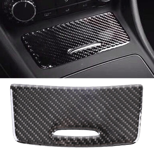 รถคาร์บอนไฟเบอร์ที่เขี่ยบุหรี่แผงสติกเกอร์ตกแต่งสำหรับ Mercedes-Benz GLA, Ashtray Panel