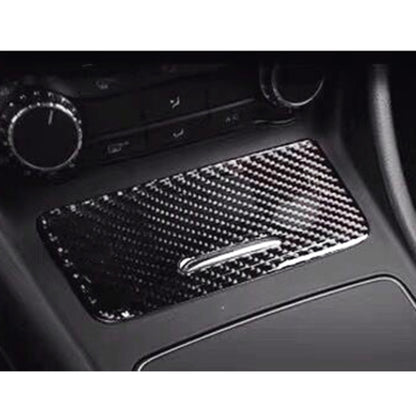 รถคาร์บอนไฟเบอร์ที่เขี่ยบุหรี่แผงสติกเกอร์ตกแต่งสำหรับ Mercedes-Benz GLA, Ashtray Panel