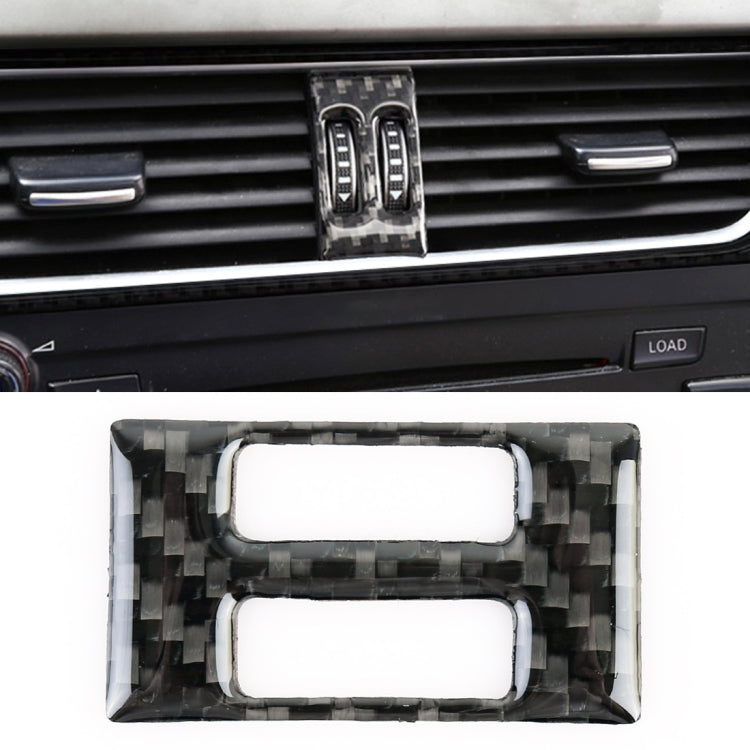 รถคาร์บอนไฟเบอร์เครื่องปรับอากาศสวิทช์สติกเกอร์ตกแต่งสำหรับ Audi A4L / A5 / Q5, Air Conditioning Switch