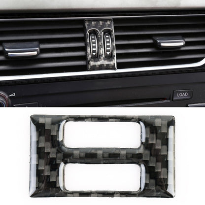 รถคาร์บอนไฟเบอร์เครื่องปรับอากาศสวิทช์สติกเกอร์ตกแต่งสำหรับ Audi A4L / A5 / Q5, Air Conditioning Switch