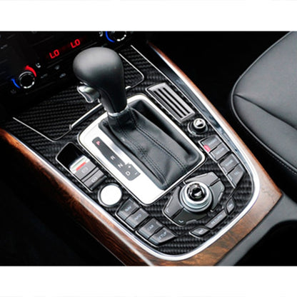 2 ชิ้นรถยนต์คาร์บอนไฟเบอร์เกียร์แผงสติกเกอร์ตกแต่งสำหรับออดี้ A4L / A5 / Q5, Gear Panel (F)