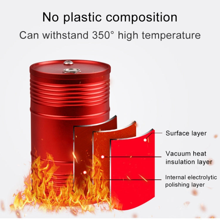 ถังขยะโลหะแบบพกพาอเนกประสงค์ถังขยะที่เขี่ยบุหรี่, Universal Red