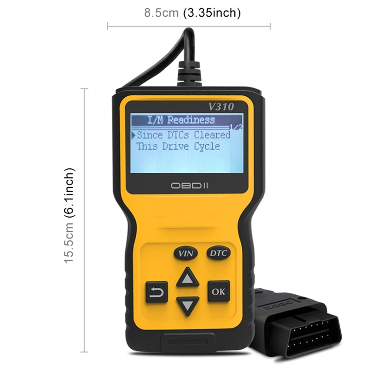 V310 รถมือถือ V1.1 OBD2 เครื่องตรวจจับข้อบกพร่อง OBD2 เครื่องมือวินิจฉัย, V310