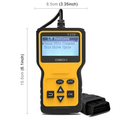 V310 รถมือถือ V1.1 OBD2 เครื่องตรวจจับข้อบกพร่อง OBD2 เครื่องมือวินิจฉัย, V310
