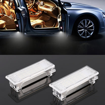 2 ชิ้น LED รถ DC 12V 1.5W 6000K 100LM ประตูไฟ 18LEDs โคมไฟ SMD-3528 สำหรับ BMW E81, For BMW E81