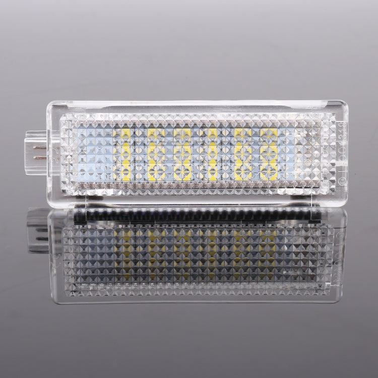 2 ชิ้น LED รถ DC 12V 1.5W 6000K 100LM ประตูไฟ 18LEDs โคมไฟ SMD-3528 สำหรับ BMW E81, For BMW E81