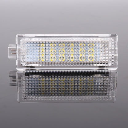 2 ชิ้น LED รถ DC 12V 1.5W 6000K 100LM ประตูไฟ 18LEDs โคมไฟ SMD-3528 สำหรับ BMW E81, For BMW E81