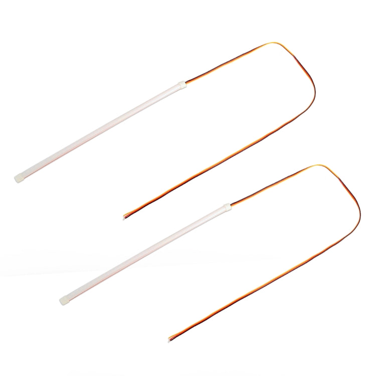 2 ชิ้น 30 ซม. DC12V 3.2W รถยนต์บางเฉียบอัตโนมัติสองสีไฟเลี้ยว / ไฟวิ่ง (ไฟเลี้ยว: แสงสีเหลือง; ไฟวิ่ง: แสงสีขาว), 30cm DC12V 3.2W