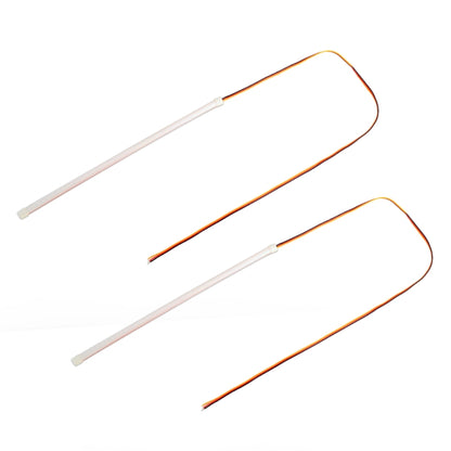 2 ชิ้น 30 ซม. DC12V 3.2W รถยนต์บางเฉียบอัตโนมัติสองสีไฟเลี้ยว / ไฟวิ่ง (ไฟเลี้ยว: แสงสีเหลือง; ไฟวิ่ง: แสงสีขาว), 30cm DC12V 3.2W
