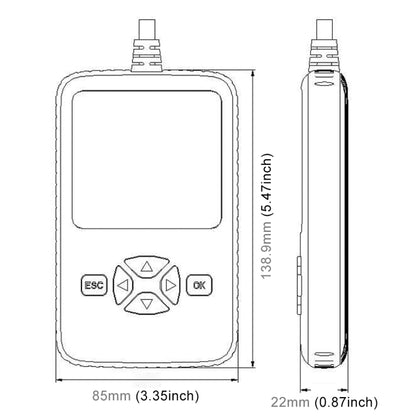 V500 Trunk HD อ่านการ์ดมืออาชีพเครื่องมือสแกนรหัสวินิจฉัย OBDII, V500