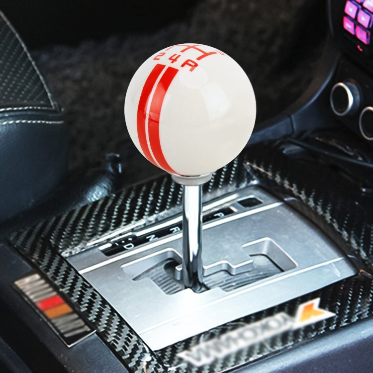 Universal รถ Ball Shape ดัดแปลงเรซิ่น Shifter คู่มือ 5 เกียร์เปลี่ยนเกียร์ KNOB