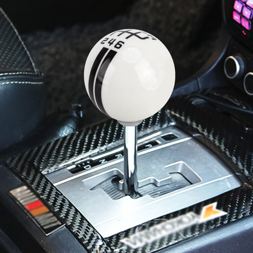 Universal รถ Ball Shape ดัดแปลงเรซิ่น Shifter คู่มือ 6-Speed Right-R Gear SHIFT KNOB