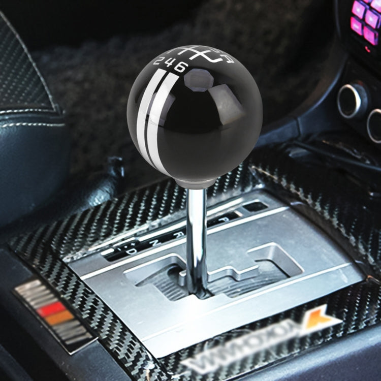Universal รถ Ball Shape ดัดแปลงเรซิ่น Shifter คู่มือ 6-Speed Right-R Gear SHIFT KNOB
