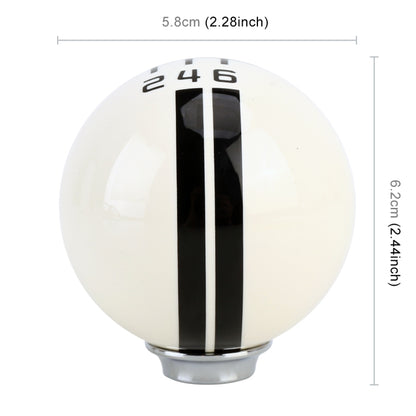 Universal รถ Ball Shape ดัดแปลงเรซิ่น Shifter คู่มือ 6-Speed Right-R Gear SHIFT KNOB