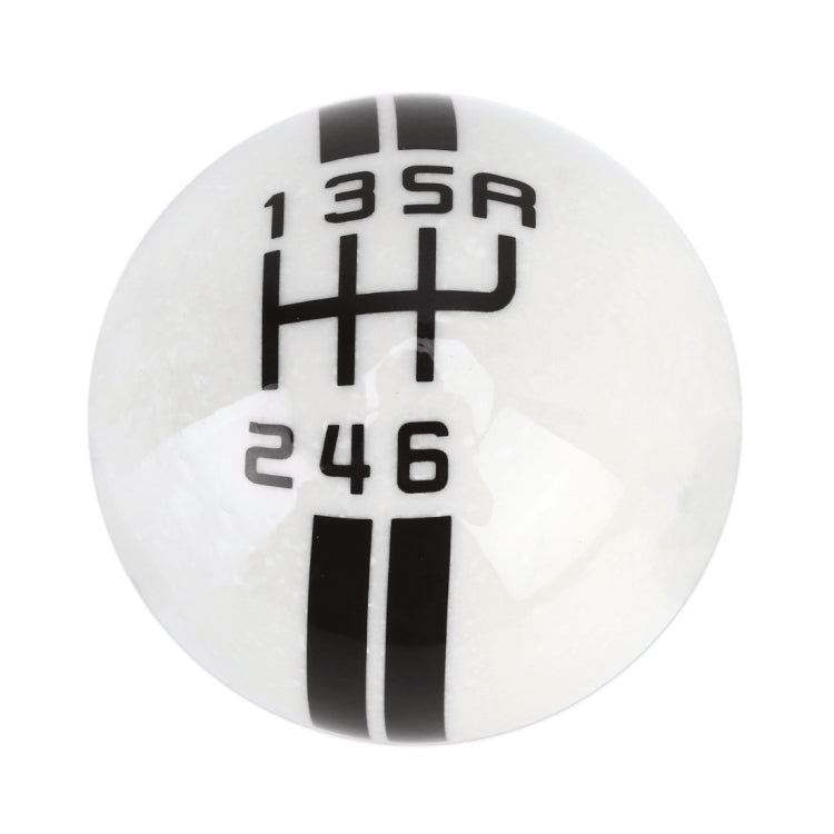 Universal รถ Ball Shape ดัดแปลงเรซิ่น Shifter คู่มือ 6-Speed Right-R Gear SHIFT KNOB
