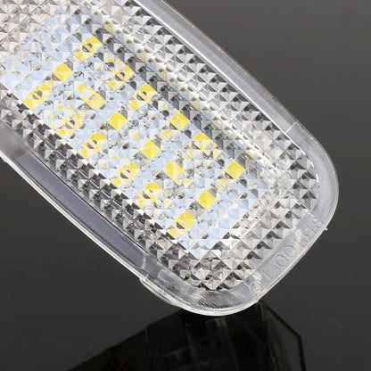 2 ชิ้น LED รถ DC 12 โวลต์ 1.5 วัตต์ 6000K 100LM ประตูไฟโคมไฟ 18LEDs โคมไฟ SMD-3528 สำหรับ Mercedes Benz, For Mercedes Benz