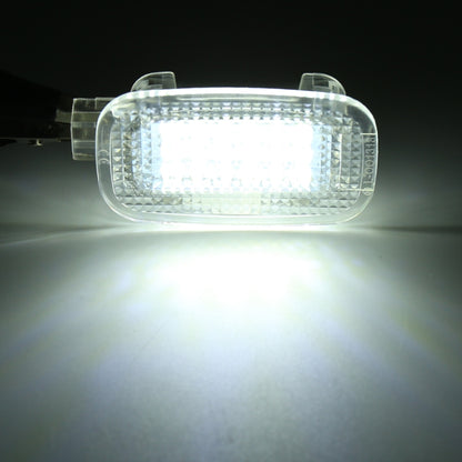 2 ชิ้น LED รถ DC 12 โวลต์ 1.5 วัตต์ 6000K 100LM ประตูไฟโคมไฟ 18LEDs โคมไฟ SMD-3528 สำหรับ Mercedes Benz, For Mercedes Benz