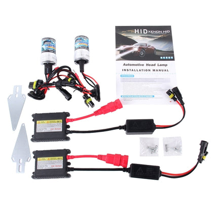 2 ชิ้น 35 วัตต์ H3 2800 LM ไฟซีนอน HID บางเฉียบพร้อมบัลลาสต์ HID อัลลอยด์ 2 ชิ้น, โคมไฟปล่อยความเข้มสูง, อุณหภูมิสี: 4300K, H3
