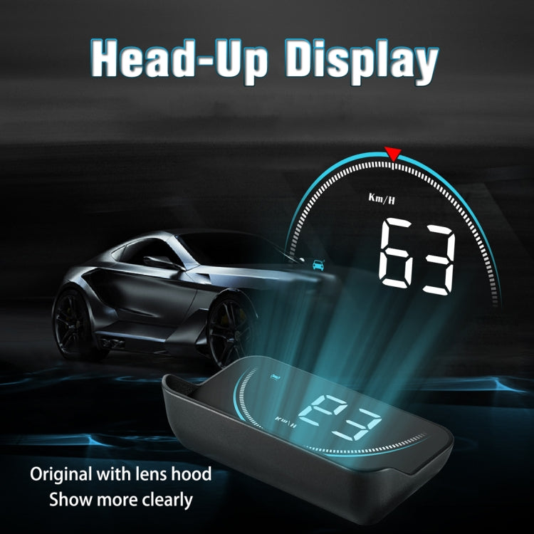 M8 3.5 นิ้วรถสากล OBD2 HUD ติดตั้งบนรถ Head Up Display, M8