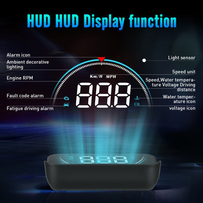 M8 3.5 นิ้วรถสากล OBD2 HUD ติดตั้งบนรถ Head Up Display, M8