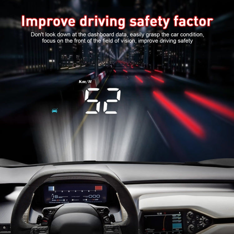 M8 3.5 นิ้วรถสากล OBD2 HUD ติดตั้งบนรถ Head Up Display, M8