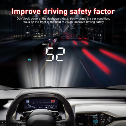 M8 3.5 นิ้วรถสากล OBD2 HUD ติดตั้งบนรถ Head Up Display, M8