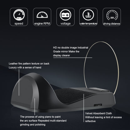 C700 2.6 นิ้ว Universal Car OBD2 HUD ติดตั้ง Head Up Display, C700