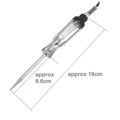 1M รถเครื่องทดสอบวงจรแรงดันไฟฟ้าสำหรับ 6-24V DC ยาวระบบ Probe ไฟทดสอบความต่อเนื่อง, Car Voltage Circuit Tester