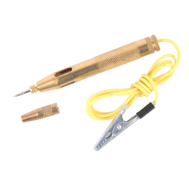 CNJB-85016 เครื่องทดสอบวงจรทองแดงบริสุทธิ์และชุดปากกาตรวจจับแรงดันไฟฟ้าพร้อมคลิปจระเข้ 6-24V ความยาวสายไฟ: 60 ซม., Pure Copper Circuit Tester