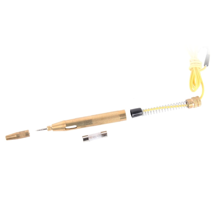 CNJB-85016 เครื่องทดสอบวงจรทองแดงบริสุทธิ์และชุดปากกาตรวจจับแรงดันไฟฟ้าพร้อมคลิปจระเข้ 6-24V ความยาวสายไฟ: 60 ซม., Pure Copper Circuit Tester