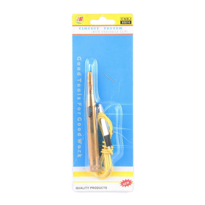 CNJB-85016 เครื่องทดสอบวงจรทองแดงบริสุทธิ์และชุดปากกาตรวจจับแรงดันไฟฟ้าพร้อมคลิปจระเข้ 6-24V ความยาวสายไฟ: 60 ซม., Pure Copper Circuit Tester